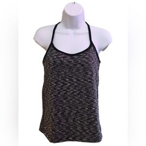Joe Fresh Gray and Black Fitted Sleeveless Tank Top